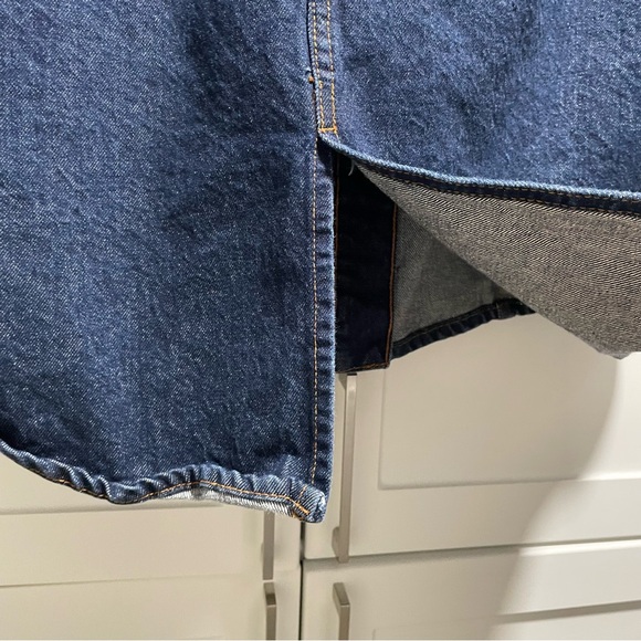 Zara Denim Overshirt Dark Indigo Wash - Picture 9 of 10